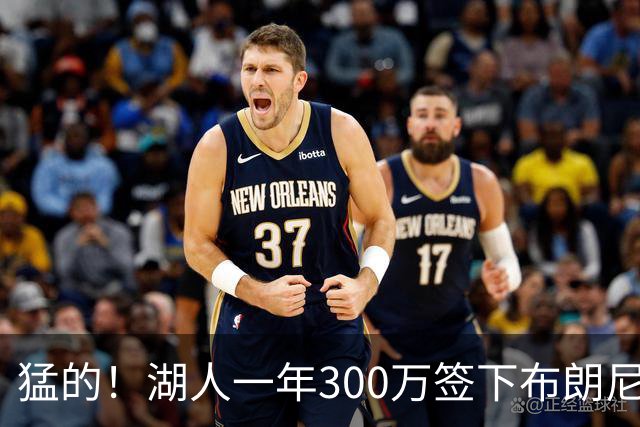 猛的！湖人一年300万签下布朗尼大哥！
